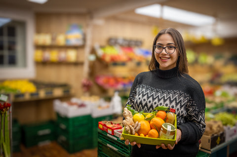 Genießen Sie regionales Obst.