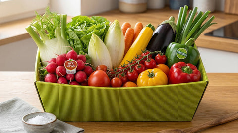 Gemüse- und Salatsnackbox